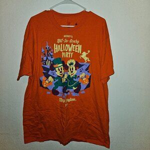 Magic Kingdom Mickey's Not So Scary Halloween Party 2015 T-Shirt Orange Mens XL
